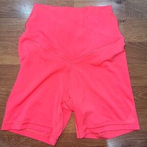 Vibrant Coral Women's Bike Shorts